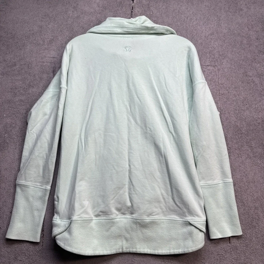 Lululemon Women's‎ Light Green Cowl Neck Pullover Hoodie Sweatshirt Size 8